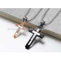 Hot sale double cross pendant jewelry,forever love pendants design